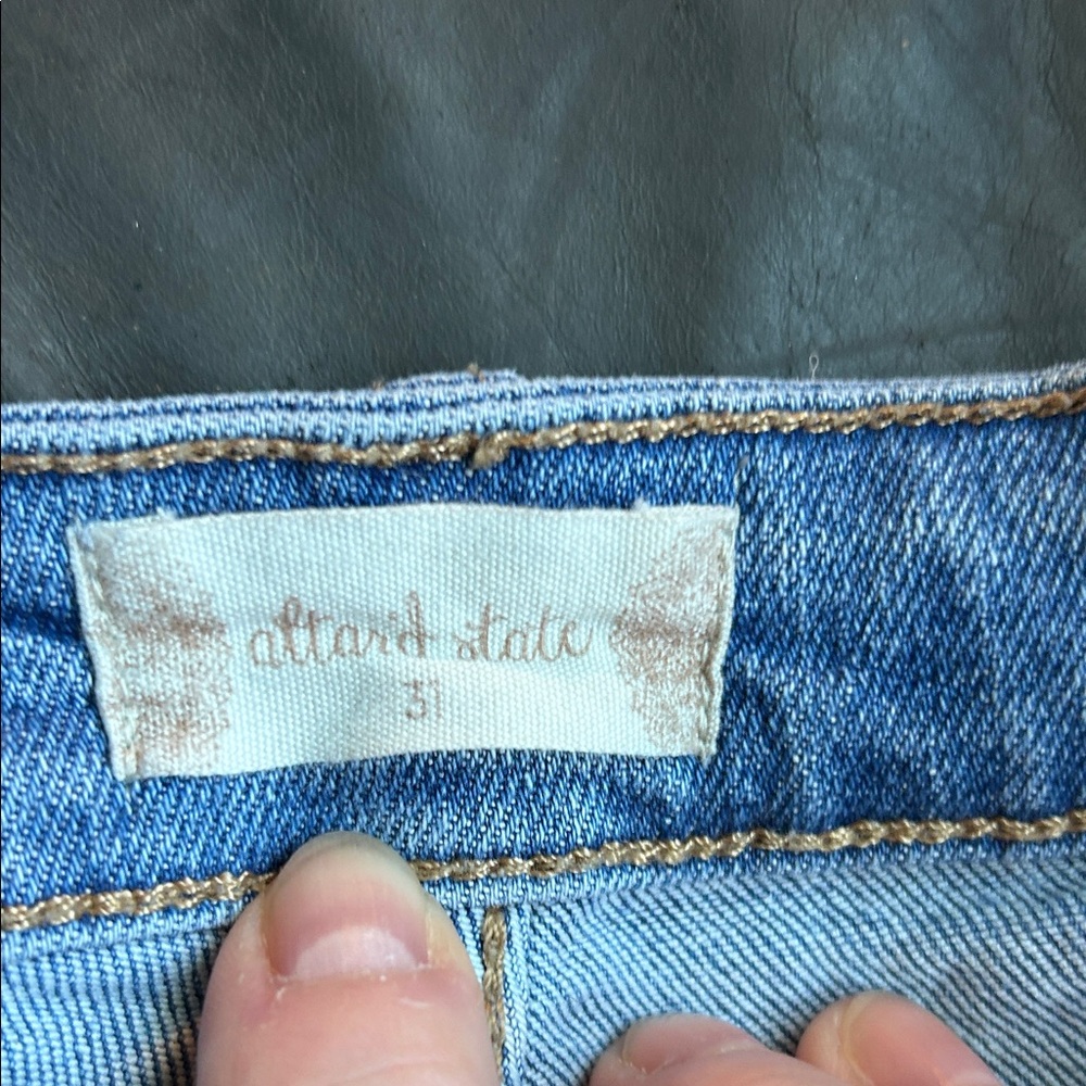 Altar'd State Light Blue Distressed Boyfriend Jeans - Picture 5 of 11